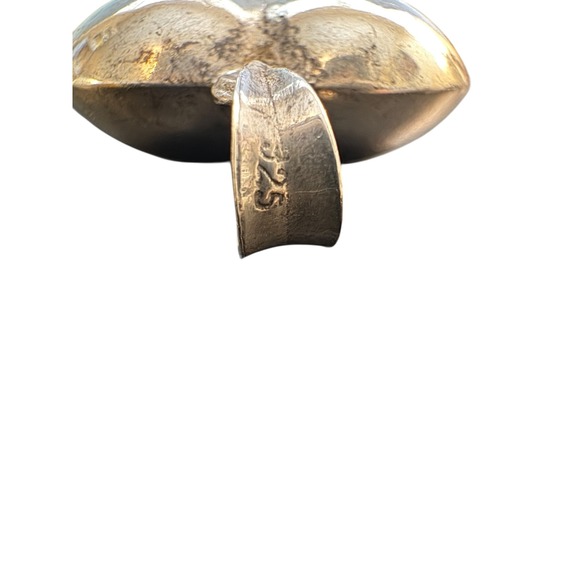 Silver Large Puffy Heart Pendant Heart Charm - Picture 10 of 10